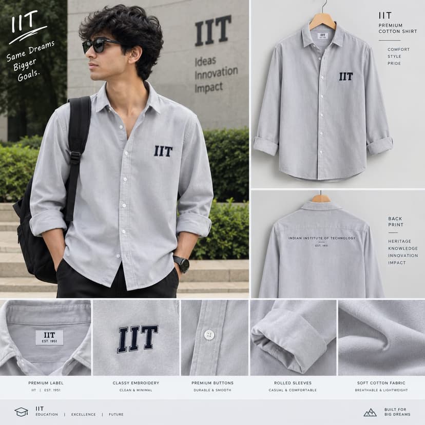 IIT Freshers Kit (T-shirt + Bottle + Cap)